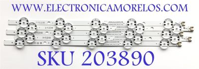 KIT DE LEDS PARA TV LG ( 5 PZ ) / NUMERO DE PARTE EAV65017601 / SSC_Y21 SLIM TRIDEN 43NANO75_S / SSC_Y21 SLIM TRIDEN 43NANO75_BOE_PTN0.6_REV00_201215 / BOE430I0 / PANEL NC430TQG -ABKP3 / MODELO 43NANO75TPA 